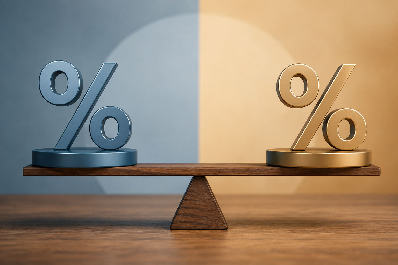 APR vs interest rate comparison chart showing the difference between interest rate and APR on a mortgage