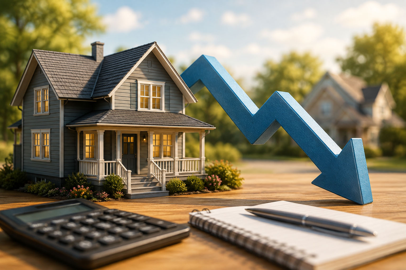 Homeowner reviewing a mortgage refinance rate comparison on a laptop